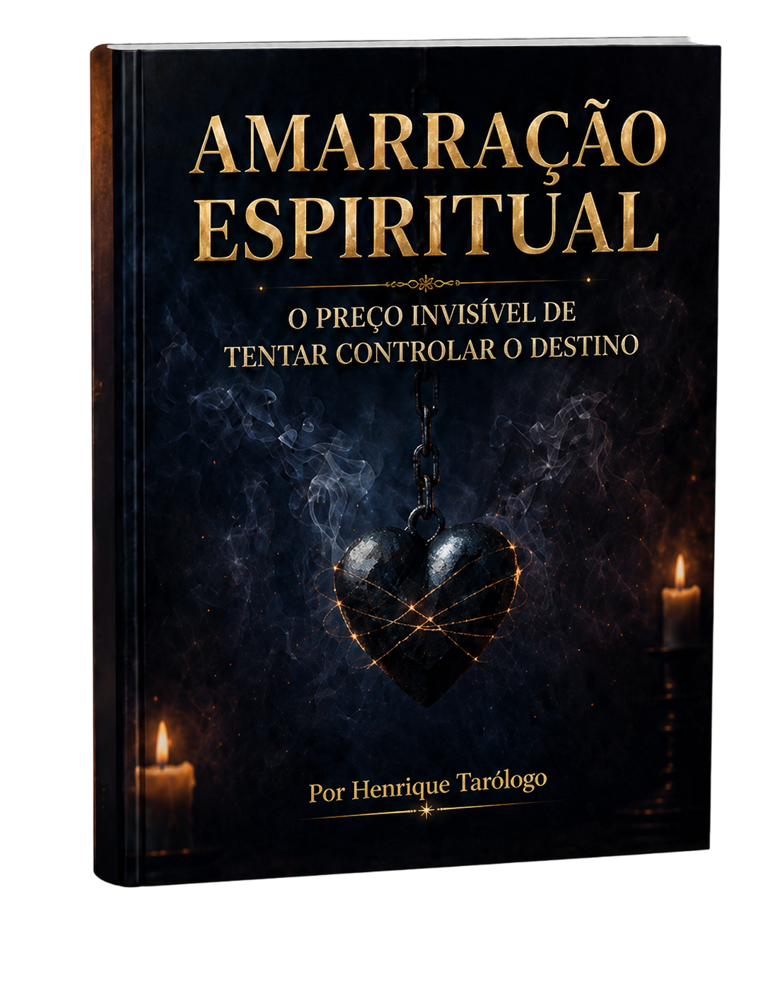 Mockup do livro Amarração Espiritual, de Henrique Tarólogo